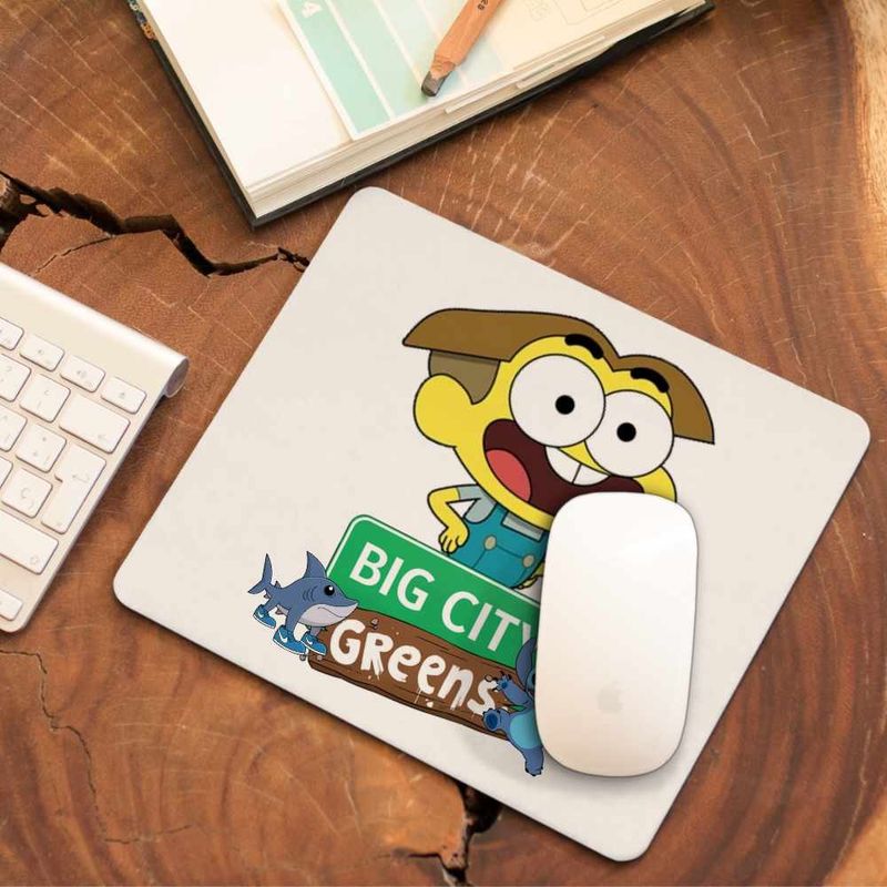 PC, gaming si accesorii - Periferice PC - Mousepad - Mousepad Familia Green Cricket Big City Greens CoolTrend, 21x19cm - Infinity.ro
