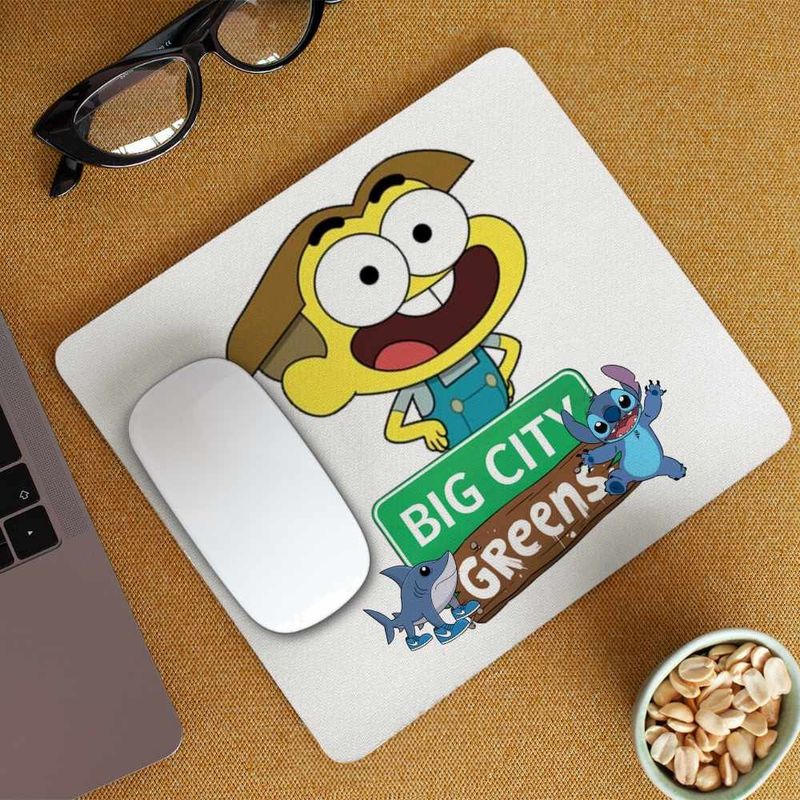 PC, gaming si accesorii - Periferice PC - Mousepad - Mousepad Familia Green Cricket Big City Greens CoolTrend, 21x19cm - Infinity.ro