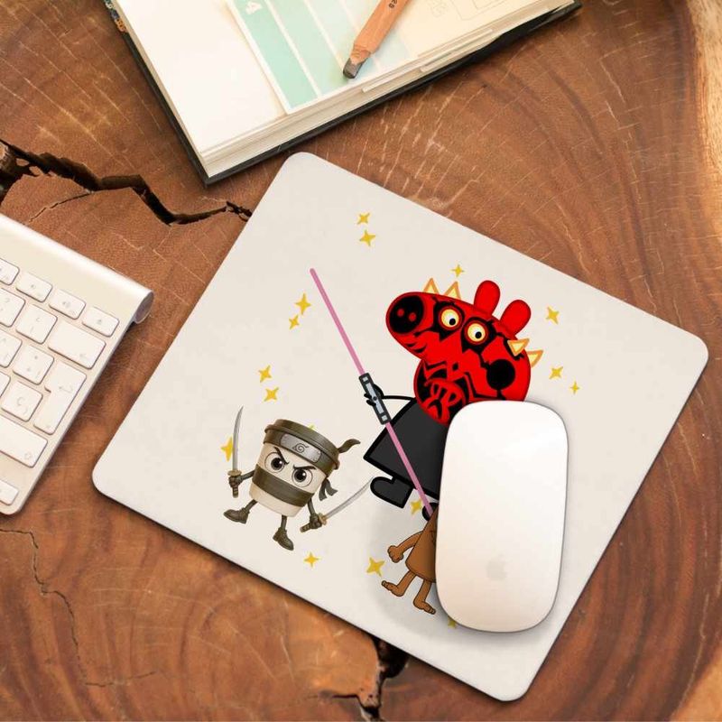 PC, gaming si accesorii - Periferice PC - Mousepad - Mousepad Peppa Star Wars Darth Maul CoolTrend, 21x19cm - Infinity.ro