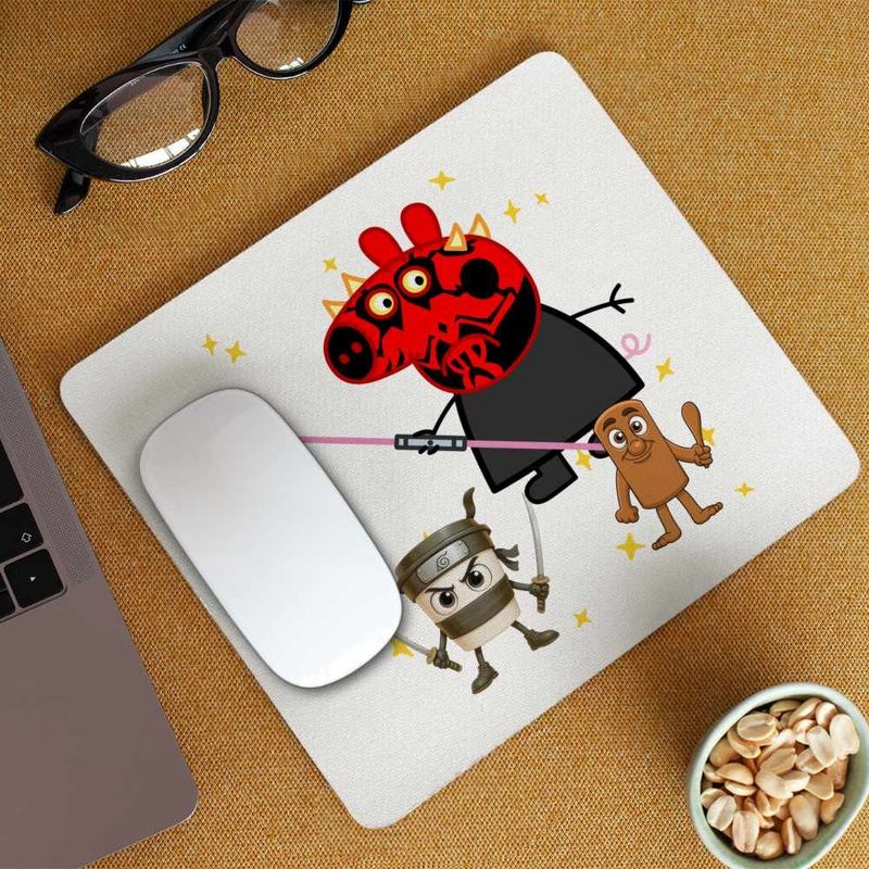 PC, gaming si accesorii - Periferice PC - Mousepad - Mousepad Peppa Star Wars Darth Maul CoolTrend, 21x19cm - Infinity.ro