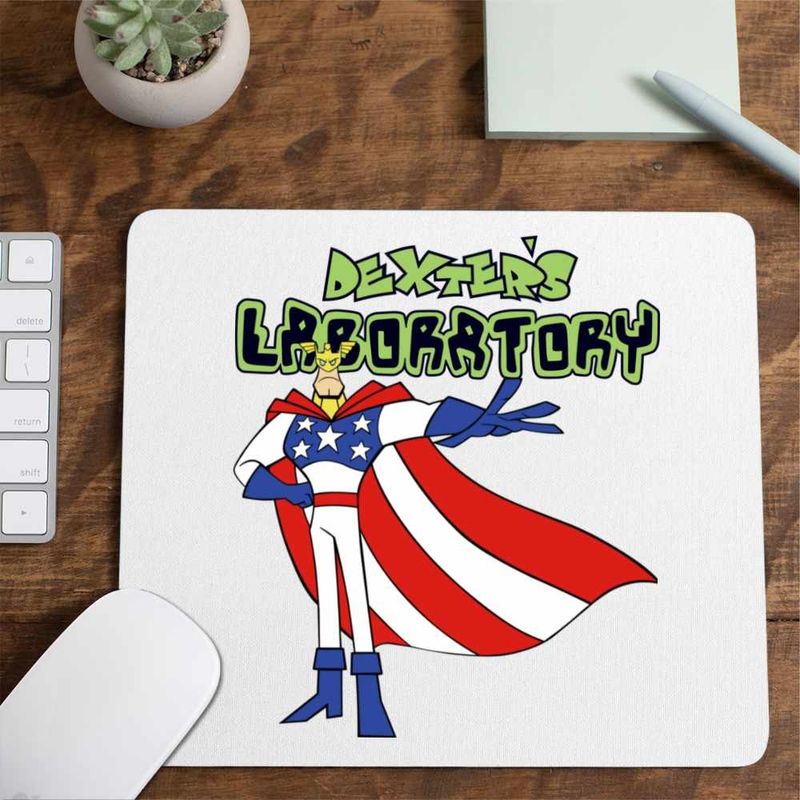 PC, gaming si accesorii - Periferice PC - Mousepad - Mousepad Dexters Laboratory Major Glory Super Erou, CoolTrend, 21x19cm - Infinity.ro