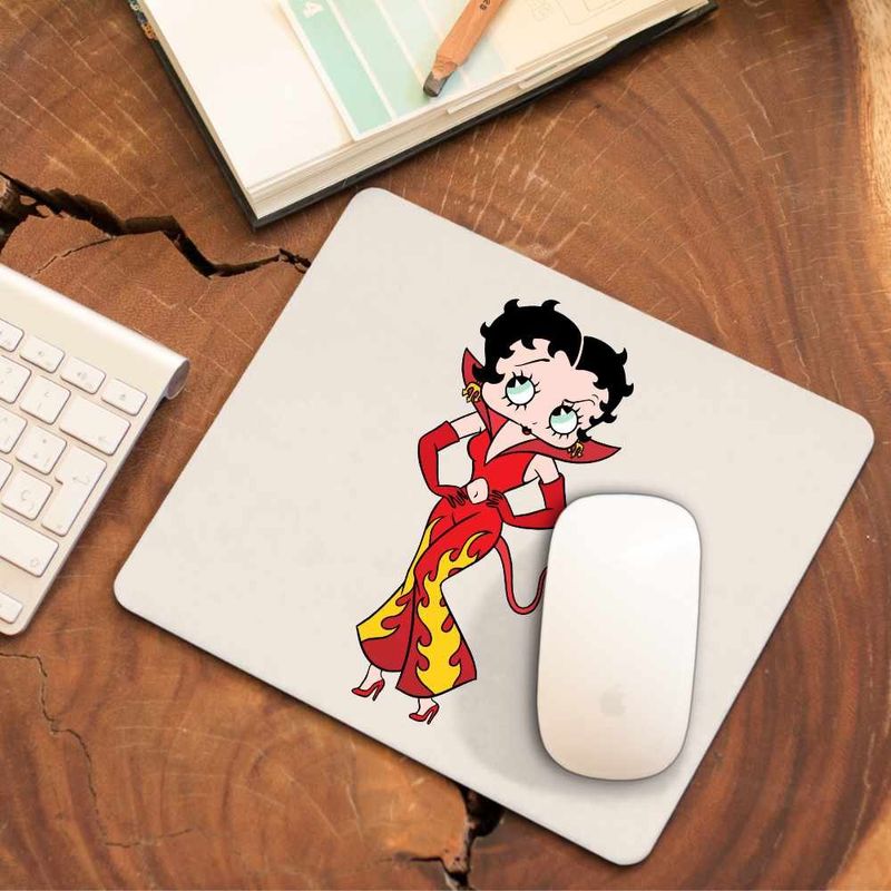 PC, gaming si accesorii - Periferice PC - Mousepad - Mousepad Betty Boop Diavolita Satan Diavol Iad, CoolTrend, 21x19cm - Infinity.ro