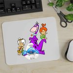 PC, gaming si accesorii - Periferice PC - Mousepad - Mousepad Familia Flintstone Dino Bebe Strumf Pebbles Bamm Bamm, CoolTrend, 21x19cm - Infinity.ro