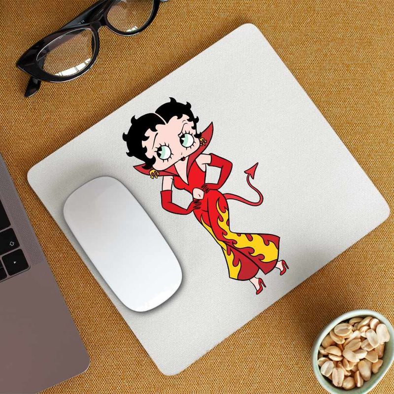 PC, gaming si accesorii - Periferice PC - Mousepad - Mousepad Betty Boop Diavolita Satan Diavol Iad, CoolTrend, 21x19cm - Infinity.ro
