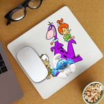 PC, gaming si accesorii - Periferice PC - Mousepad - Mousepad Familia Flintstone Dino Bebe Strumf Pebbles Bamm Bamm, CoolTrend, 21x19cm - Infinity.ro