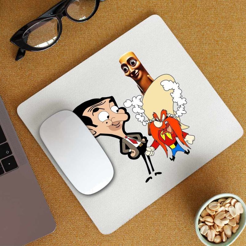 PC, gaming si accesorii - Periferice PC - Mousepad - Mousepad Yosemite Sam Mr Bean Tung Sahur Brainrot Italian, CoolTrend, 21x19cm - Infinity.ro