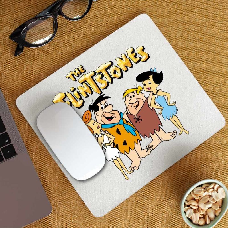 PC, gaming si accesorii - Periferice PC - Mousepad - Mousepad Familia Flinstone Friends Barney Betty Fred Wilma, CoolTrend, 21x19cm - Infinity.ro