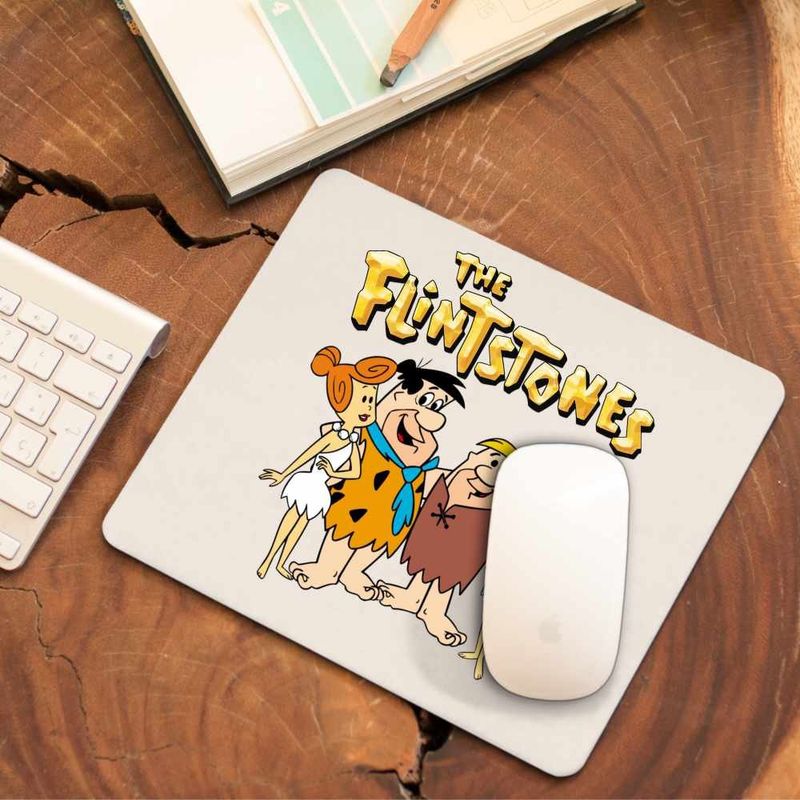 PC, gaming si accesorii - Periferice PC - Mousepad - Mousepad Familia Flinstone Friends Barney Betty Fred Wilma, CoolTrend, 21x19cm - Infinity.ro