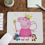 PC, gaming si accesorii - Periferice PC - Mousepad - Mousepad Purcelusa Peppa Pig Zana Maseluta CoolTrend, 21x19cm - Infinity.ro