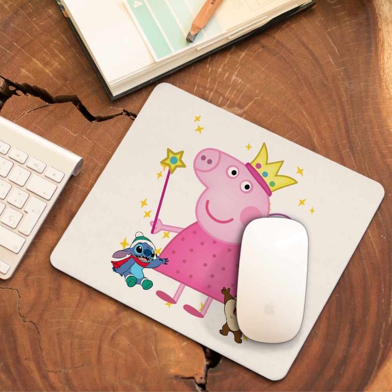 PC, gaming si accesorii - Periferice PC - Mousepad - Mousepad Purcelusa Peppa Pig Zana Maseluta CoolTrend, 21x19cm - Infinity.ro