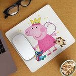 PC, gaming si accesorii - Periferice PC - Mousepad - Mousepad Purcelusa Peppa Pig Zana Maseluta CoolTrend, 21x19cm - Infinity.ro
