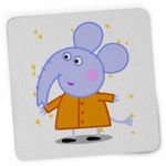 PC, gaming si accesorii - Periferice PC - Mousepad - Mousepad Elefantul Edmond Purcelusa Peppa Pig CoolTrend, 21x19cm - Infinity.ro