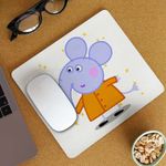PC, gaming si accesorii - Periferice PC - Mousepad - Mousepad Elefantul Edmond Purcelusa Peppa Pig CoolTrend, 21x19cm - Infinity.ro