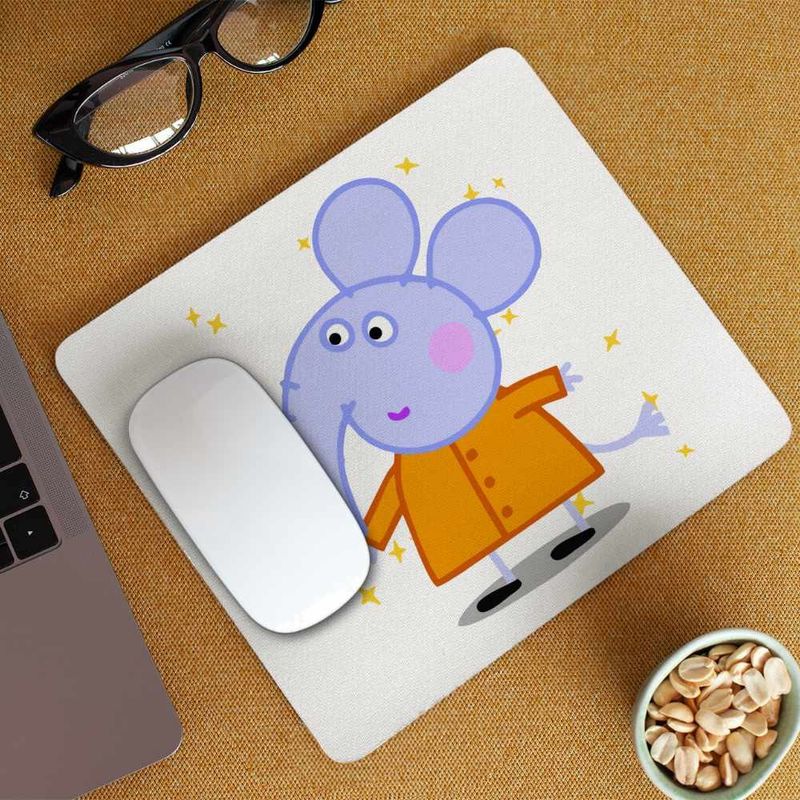 PC, gaming si accesorii - Periferice PC - Mousepad - Mousepad Elefantul Edmond Purcelusa Peppa Pig CoolTrend, 21x19cm - Infinity.ro