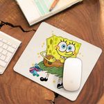 PC, gaming si accesorii - Periferice PC - Mousepad - Mousepad SpongeBob Hawaii Ukulele Serial Sezon CoolTrend, 21x19cm - Infinity.ro