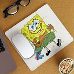 PC, gaming si accesorii - Periferice PC - Mousepad - Mousepad SpongeBob Hawaii Ukulele Serial Sezon CoolTrend, 21x19cm - Infinity.ro