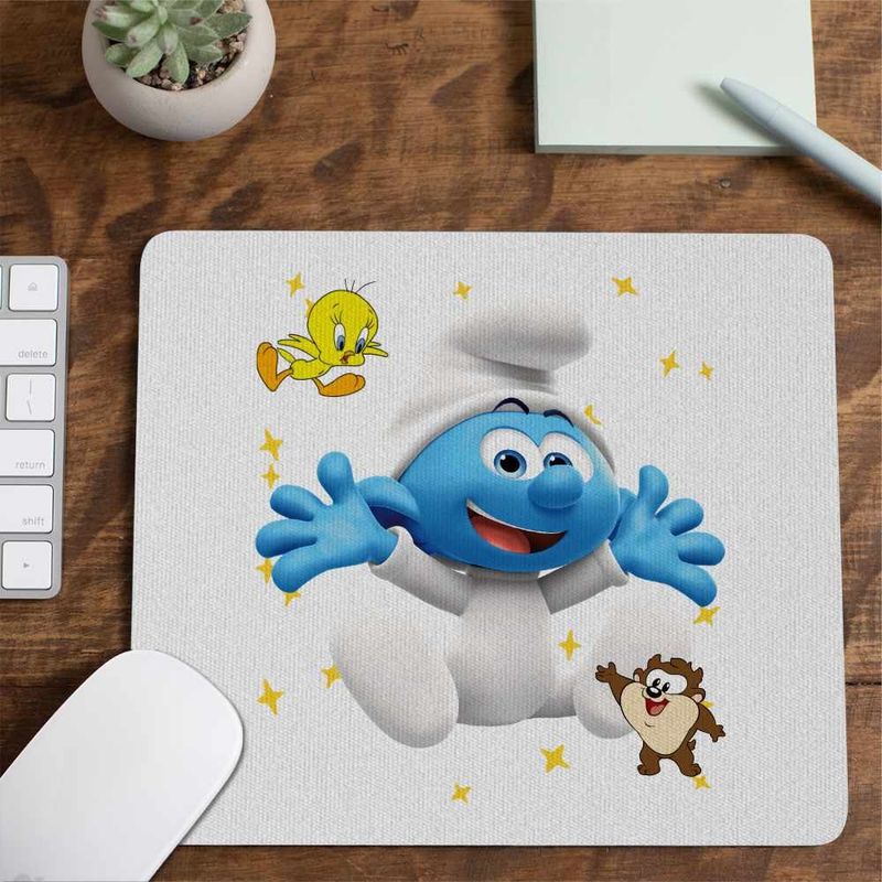 PC, gaming si accesorii - Periferice PC - Mousepad - Mousepad Bebe Strumf Strunf CoolTrend, 21x19cm - Infinity.ro