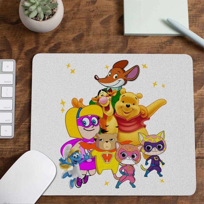 PC, gaming si accesorii - Periferice PC - Mousepad - Mousepad Hamster Gretel Geronimo Winnie Super Pisicute CoolTrend, 21x19cm - Infinity.ro