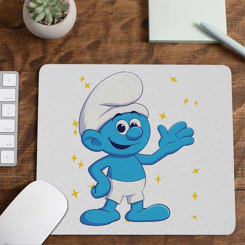PC, gaming si accesorii - Periferice PC - Mousepad - Mousepad Strumf Vesel CoolTrend, 21x19cm - Infinity.ro