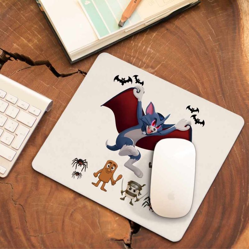 PC, gaming si accesorii - Periferice PC - Mousepad - Mousepad Tom si Jerry Dracula Vampiri Halloween Horror CoolTrend, 21x19cm - Infinity.ro