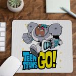 PC, gaming si accesorii - Periferice PC - Mousepad - Mousepad Cyborg Tineri Titani Teen Titans Go CoolTrend, 21x19cm - Infinity.ro