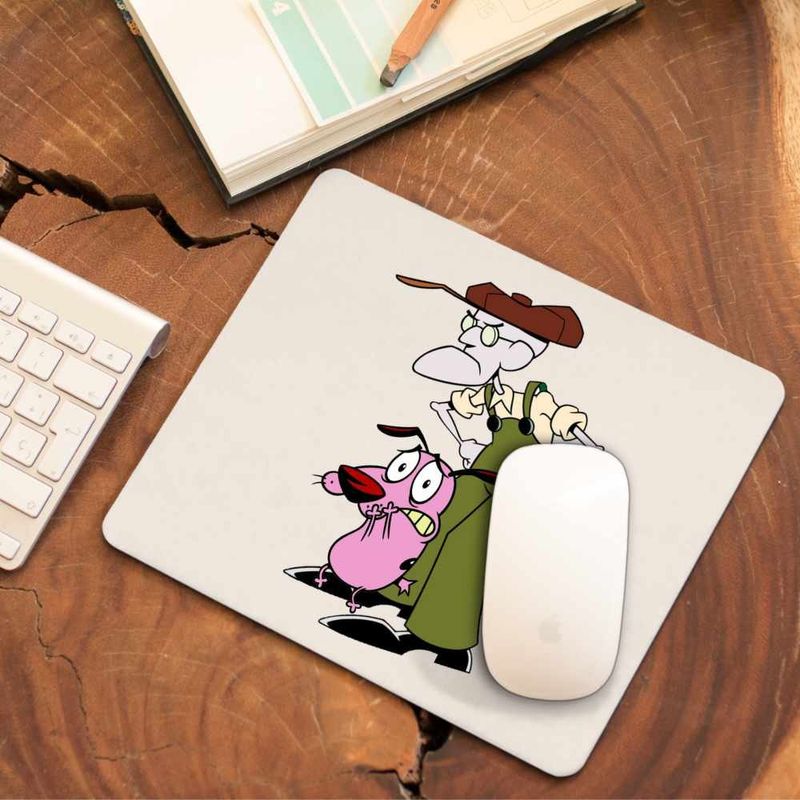 PC, gaming si accesorii - Periferice PC - Mousepad - Mousepad Curaj Cainele Fricos Bunicu Beagle, CoolTrend, 21x19cm - Infinity.ro
