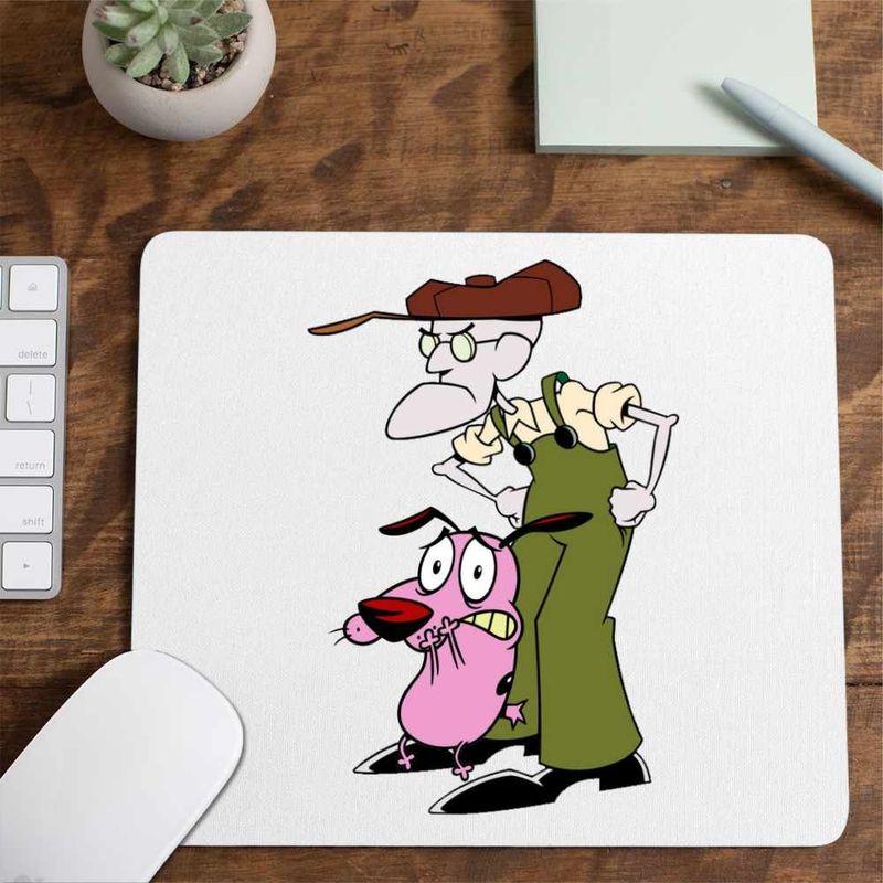 PC, gaming si accesorii - Periferice PC - Mousepad - Mousepad Curaj Cainele Fricos Bunicu Beagle, CoolTrend, 21x19cm - Infinity.ro