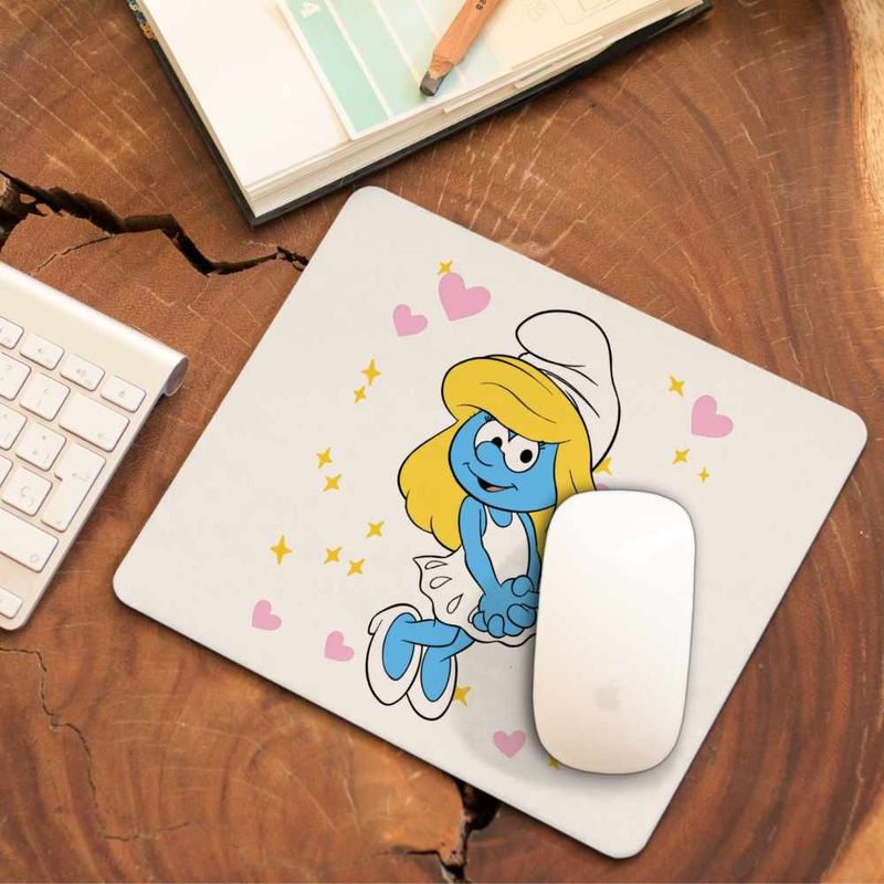 PC, gaming si accesorii - Periferice PC - Mousepad - Mousepad Strumfita Desene Copilarie Strumfii CoolTrend, 21x19cm - Infinity.ro