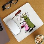 PC, gaming si accesorii - Periferice PC - Mousepad - Mousepad Curaj Cainele Fricos Bunicu Beagle, CoolTrend, 21x19cm - Infinity.ro