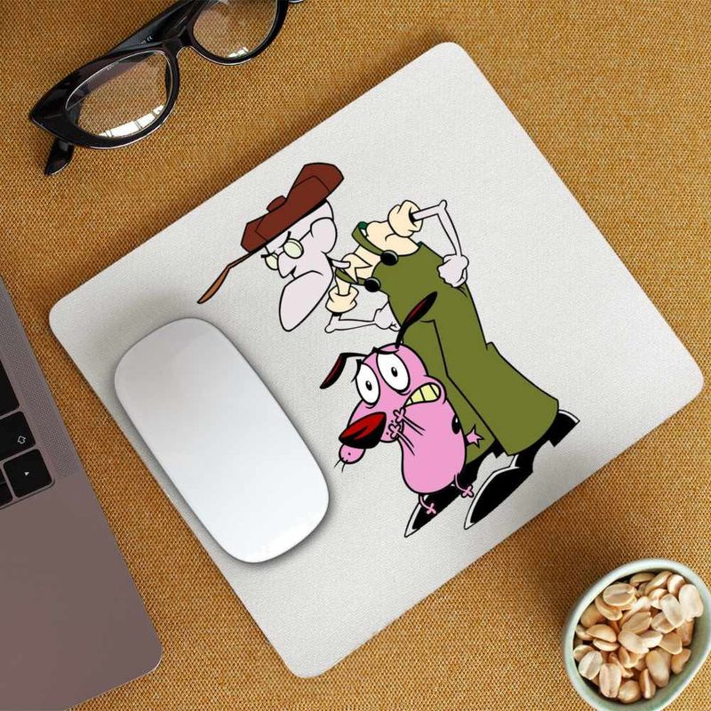 PC, gaming si accesorii - Periferice PC - Mousepad - Mousepad Curaj Cainele Fricos Bunicu Beagle, CoolTrend, 21x19cm - Infinity.ro