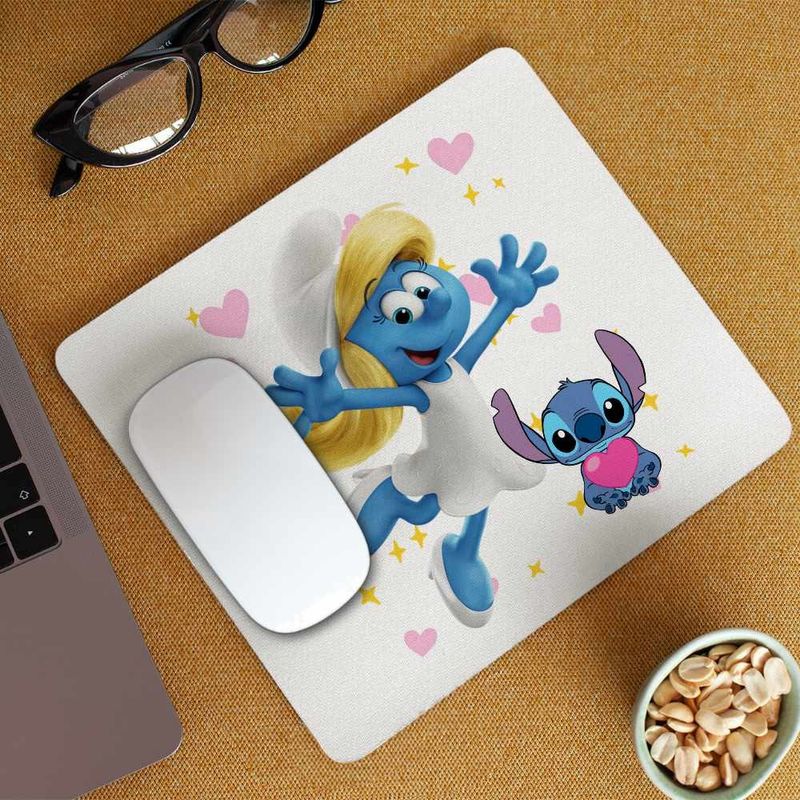 PC, gaming si accesorii - Periferice PC - Mousepad - Mousepad Strumfita Desene Strumfii CoolTrend, 21x19cm - Infinity.ro
