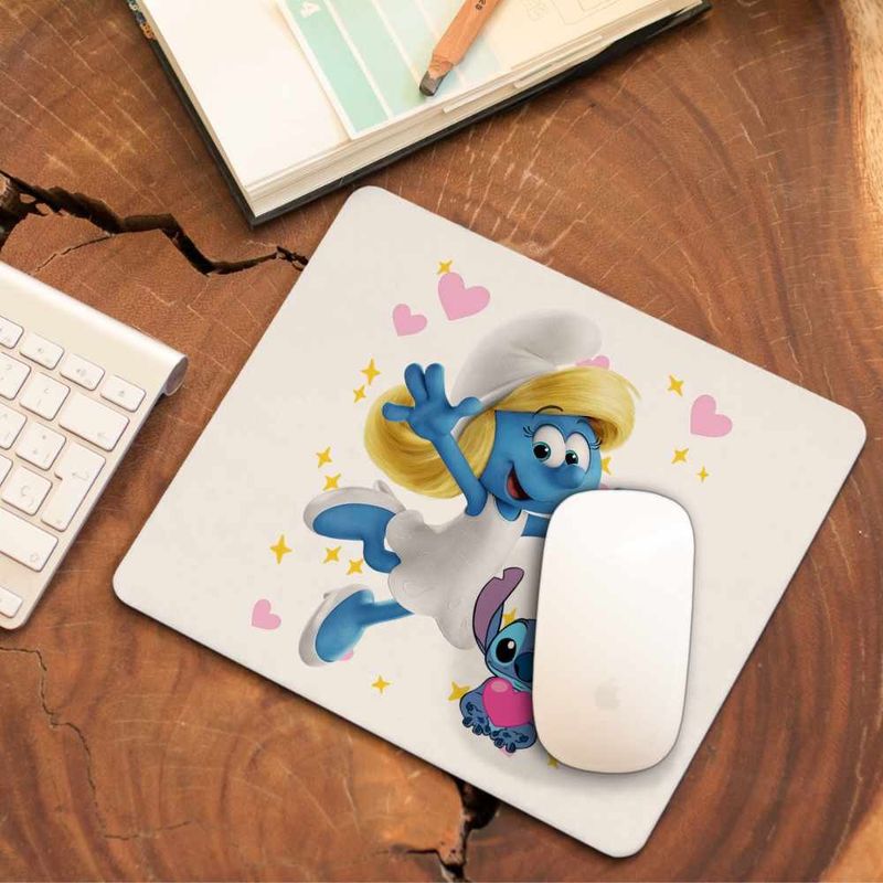 PC, gaming si accesorii - Periferice PC - Mousepad - Mousepad Strumfita Desene Strumfii CoolTrend, 21x19cm - Infinity.ro