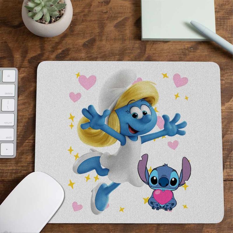 PC, gaming si accesorii - Periferice PC - Mousepad - Mousepad Strumfita Desene Strumfii CoolTrend, 21x19cm - Infinity.ro