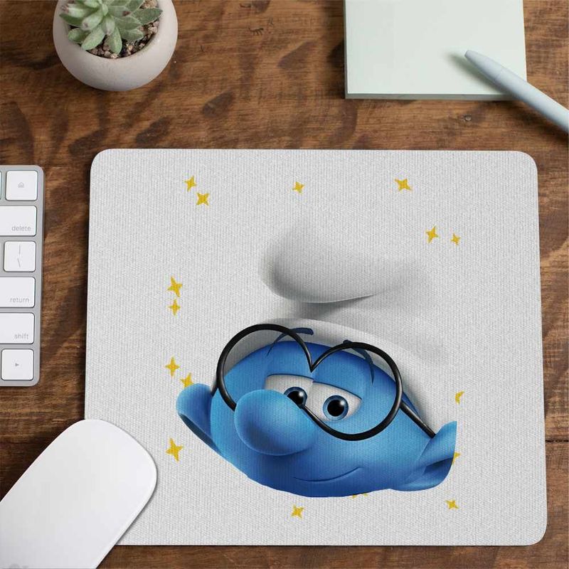 PC, gaming si accesorii - Periferice PC - Mousepad - Mousepad Strumfii Istetul CoolTrend, 21x19cm - Infinity.ro