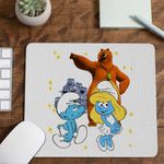 PC, gaming si accesorii - Periferice PC - Mousepad - Mousepad Strumfii Grizzy Lemingii Strumfita CoolTrend, 21x19cm - Infinity.ro