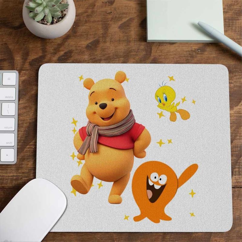 PC, gaming si accesorii - Periferice PC - Mousepad - Mousepad Lamput Winnie the Pooh CoolTrend, 21x19cm - Infinity.ro