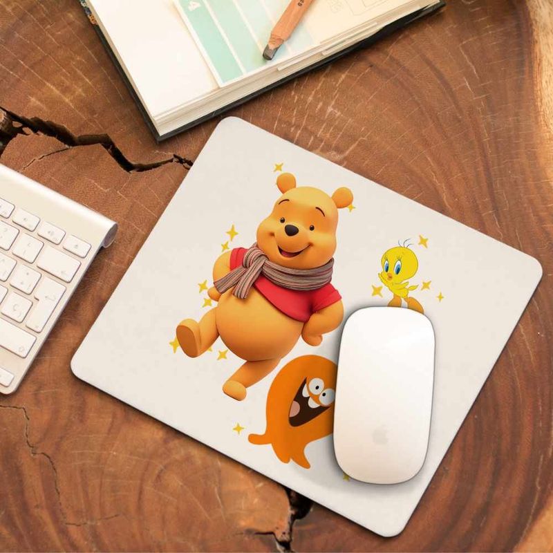 PC, gaming si accesorii - Periferice PC - Mousepad - Mousepad Lamput Winnie the Pooh CoolTrend, 21x19cm - Infinity.ro
