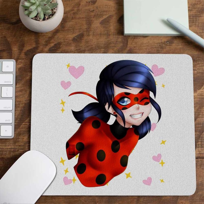 PC, gaming si accesorii - Periferice PC - Mousepad - Mousepad Miraculos Buburuza Marinette Ladybug Miraculous CoolTrend, 21x19cm - Infinity.ro
