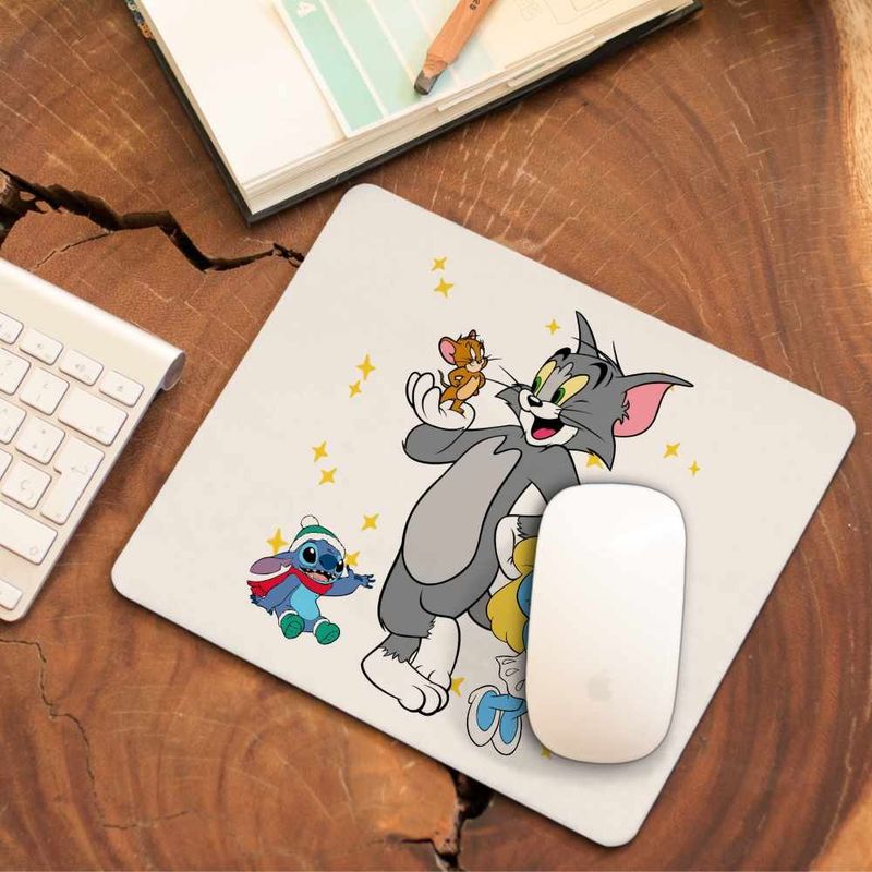 PC, gaming si accesorii - Periferice PC - Mousepad - Mousepad Desene Copilarie Tom si Jerry CoolTrend, 21x19cm - Infinity.ro