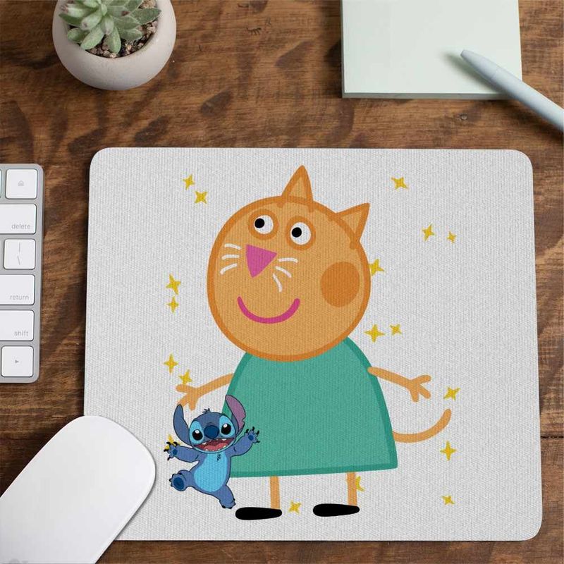 PC, gaming si accesorii - Periferice PC - Mousepad - Mousepad Pisica Candy Purcelusa Peppa Pig Pepa CoolTrend, 21x19cm - Infinity.ro
