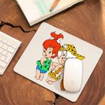 PC, gaming si accesorii - Periferice PC - Mousepad - Mousepad Familia Flintstone Bamm Bamm Pebbles Bebelusi Epoca de Piatra, CoolTrend, 21x19cm - Infinity.ro