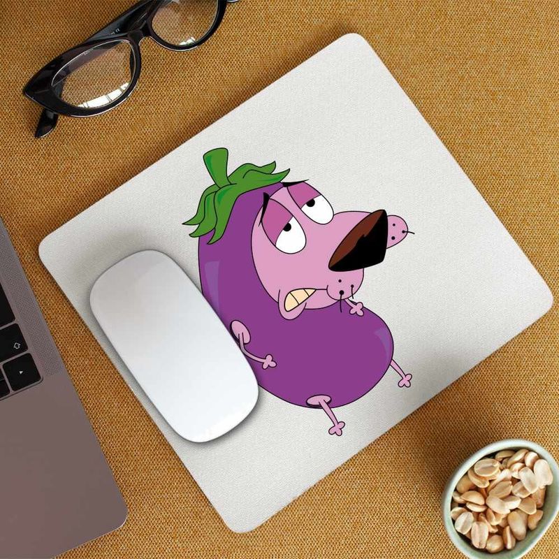 PC, gaming si accesorii - Periferice PC - Mousepad - Mousepad Curaj Cainele cel Fricos Vanata Cartoon, CoolTrend, 21x19cm - Infinity.ro