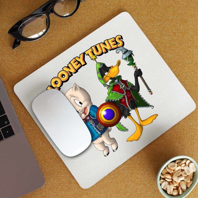 PC, gaming si accesorii - Periferice PC - Mousepad - Mousepad Porky Daffy Vrajitor Looney Tunes, CoolTrend, 21x19cm - Infinity.ro