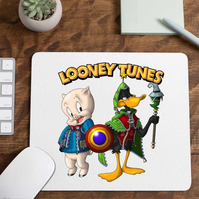 PC, gaming si accesorii - Periferice PC - Mousepad - Mousepad Porky Daffy Vrajitor Looney Tunes, CoolTrend, 21x19cm - Infinity.ro