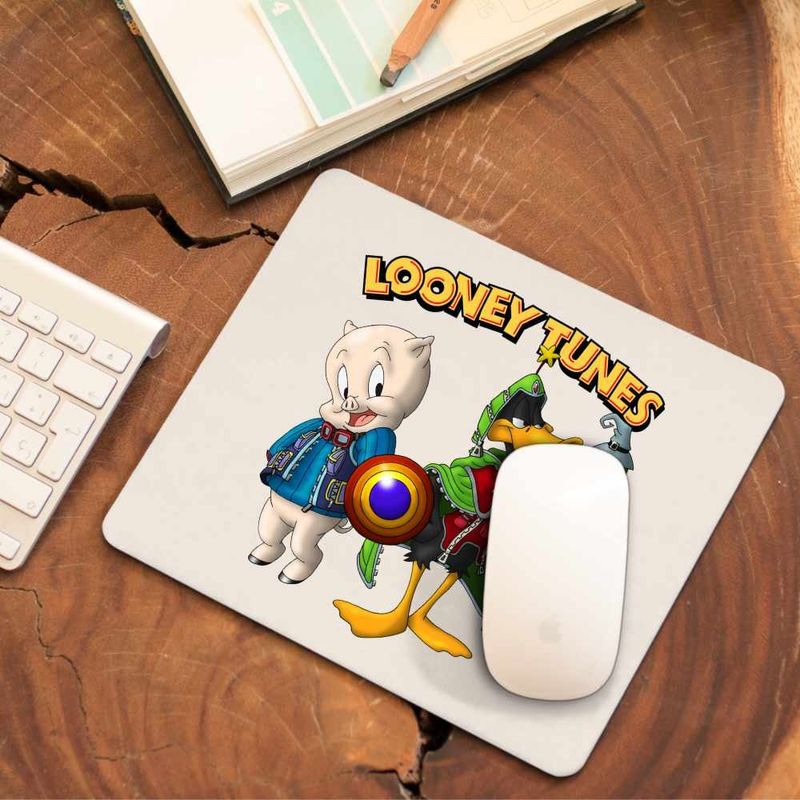 PC, gaming si accesorii - Periferice PC - Mousepad - Mousepad Porky Daffy Vrajitor Looney Tunes, CoolTrend, 21x19cm - Infinity.ro