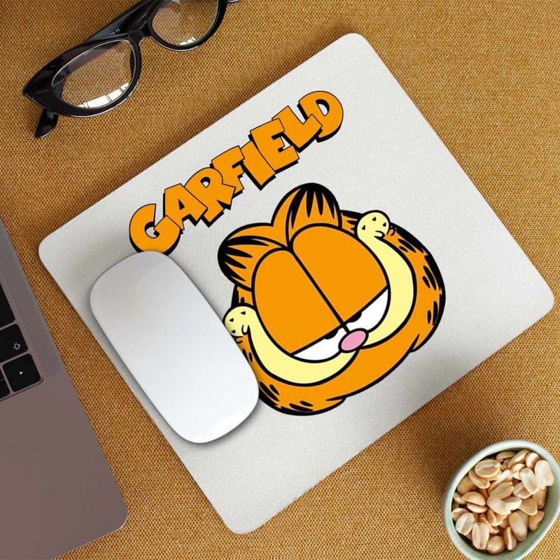 PC, gaming si accesorii - Periferice PC - Mousepad - Mousepad Garfield Cap Pisoi Portocaliu, CoolTrend, 21x19cm - Infinity.ro