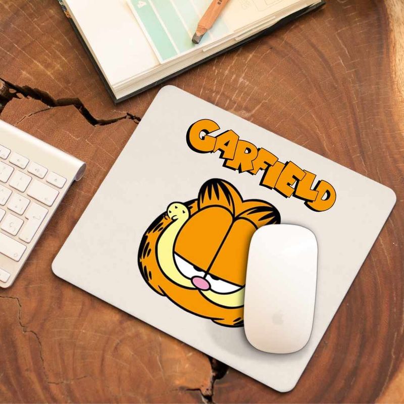 PC, gaming si accesorii - Periferice PC - Mousepad - Mousepad Garfield Cap Pisoi Portocaliu, CoolTrend, 21x19cm - Infinity.ro