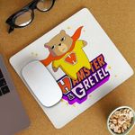 PC, gaming si accesorii - Periferice PC - Mousepad - Mousepad Hamster Gretel Super Erou CoolTrend, 21x19cm - Infinity.ro