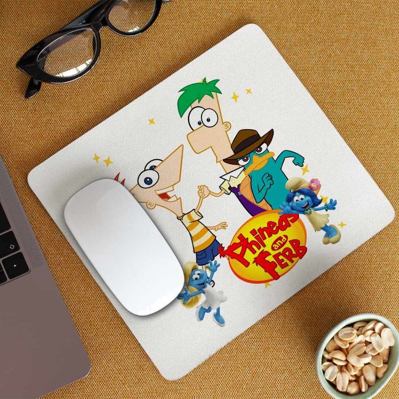 PC, gaming si accesorii - Periferice PC - Mousepad - Mousepad Phineas Ferb Perry Pineas Fineas CoolTrend, 21x19cm - Infinity.ro