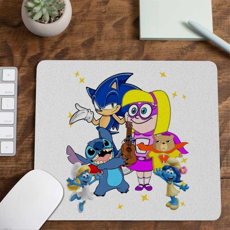 PC, gaming si accesorii - Periferice PC - Mousepad - Mousepad Hamster Gretel Sonic Stitch CoolTrend, 21x19cm - Infinity.ro